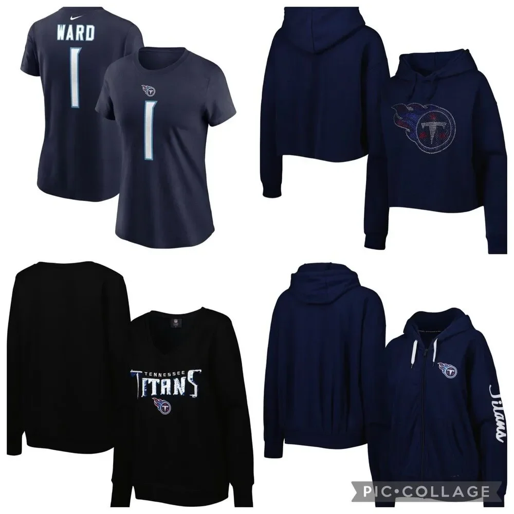 New Women’s Size Medium Tennessee Titans Clothing Lot Hoodie Sweatshirt Shirt